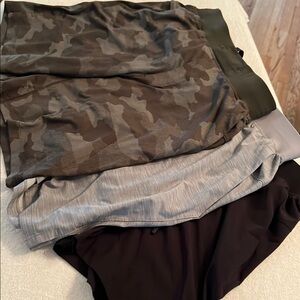 Lululemon men’s shorts 7” inseam only camo and grey available